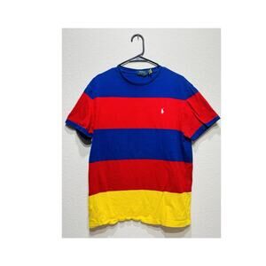 Ralph Lauren Polo Striped T Shirt Medium Primary Colors